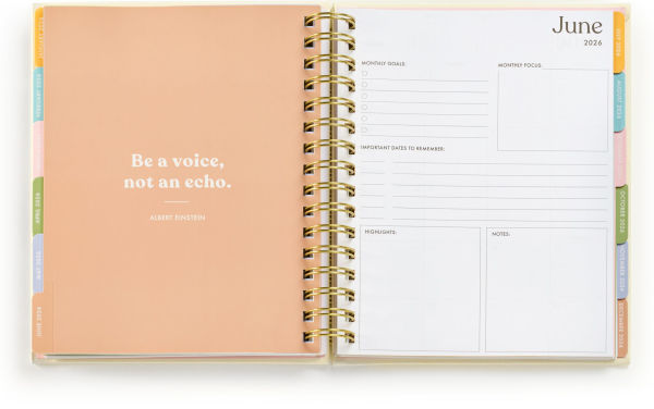 2025-2026 Fun Spiral Die-Cut Cherries 18-Month Planner