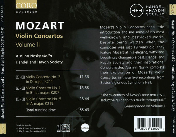 Mozart: Violin Concertos, Vol. 2