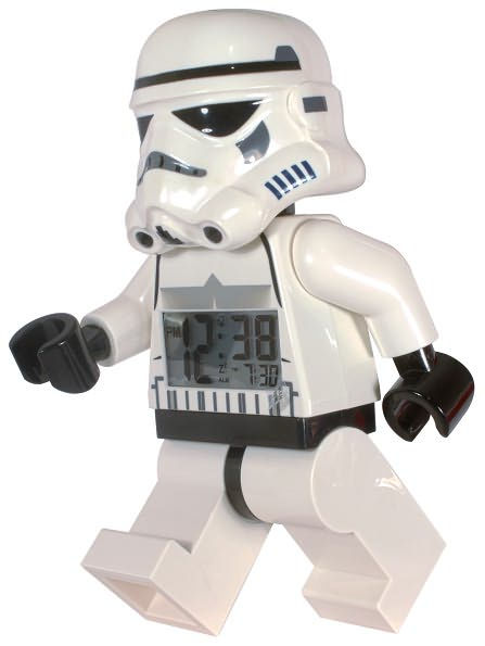 LEGO Star Wars Storm Trooper minifigure clock