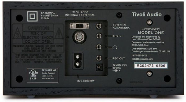 Tivoli M1SLB Model One Radio - Black Ash/Silver