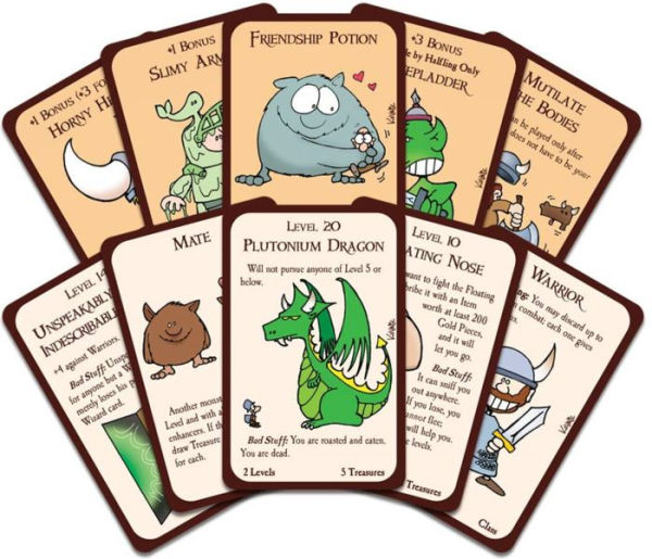 Munchkin Deluxe Board Game (Base Game), Family Board & Card Game, Adults,  Kids, & Fantasy Roleplaying Game, Ages 10+, 3-6 Players, Avg Play Time 120