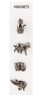 Alternative view 2 of Cast Pewter Cats Magnets s/4