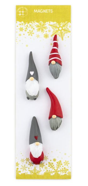 Polyresin Gnome Magnets s/4