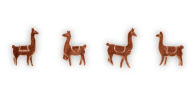 Title: Cast Llama Rose Gold Magnets s/4