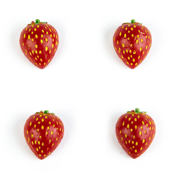Strawberry Magnets Set of 4
