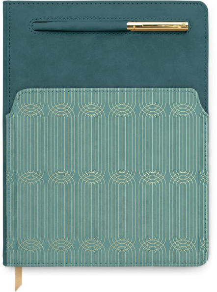 Teal Radiant Front-pocket Journal