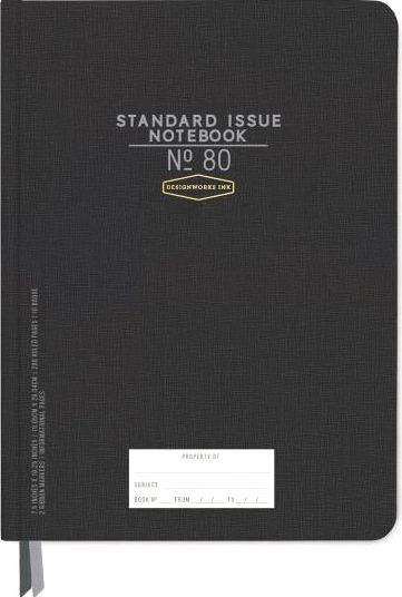 Black Standard Issue Large Notebook No. 80