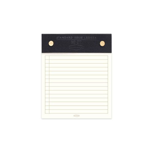Black Standard Issue Ledger Notepad
