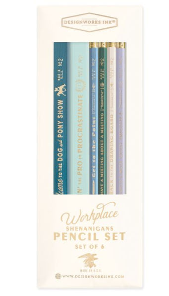 Office Shenanigans Pencils - Boxed Set of 6