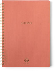 Terracotta Textured Paper Twin Wire Notebook, 8.25 X 11.625