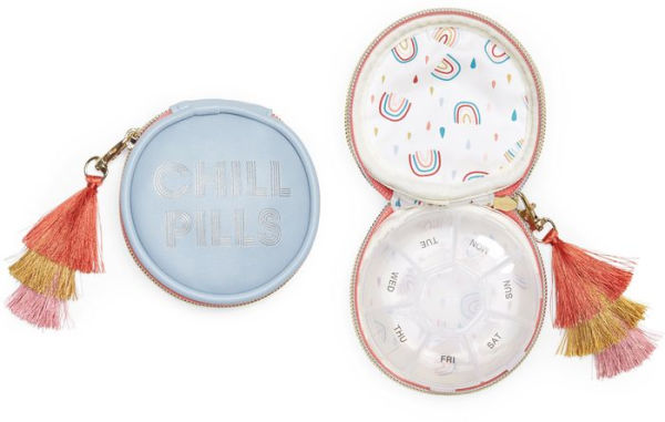 Chill Pills Blue Pill Case with Tassel