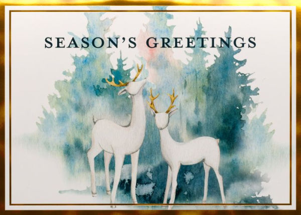 Season's Greetings Deer Boxed Holiday Cards