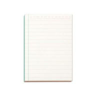 Title: Green and Peach Colorblock Notepad