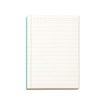 Green and Peach Colorblock Notepad