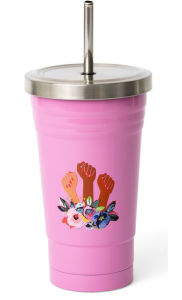 Title: Floral Unity Straw Tumbler