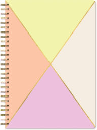 Title: Neon Pastel Triangles Wire Bound Journal