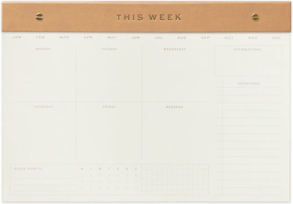 Camel This Week Desk Pad