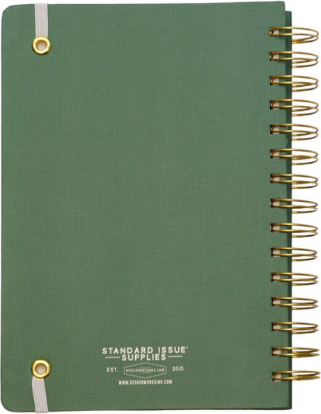 Bookbinders Design - Agenda 2024, à spirales, Rusty Red