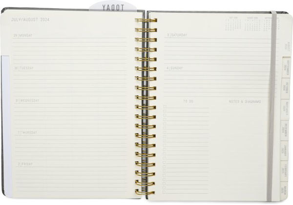 2025 Charcoal Standard Issue Medium 17-month Weekly Planner