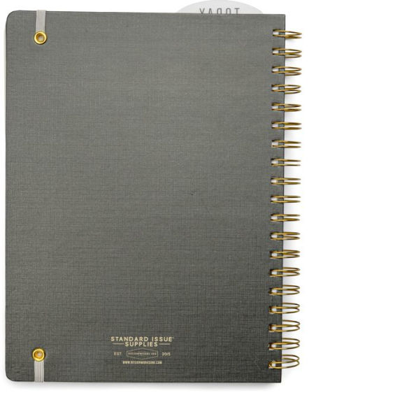 2025 Charcoal Standard Issue Medium 17-month Weekly Planner