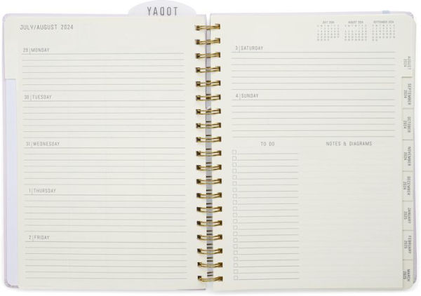 2025 Charcoal Standard Issue Medium 17-month Weekly Planner