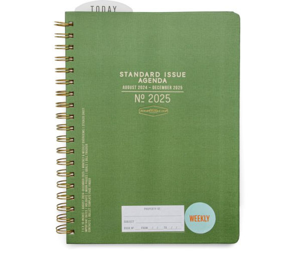 2025 Pine Standard Issue Large 17-month Weekly Planner