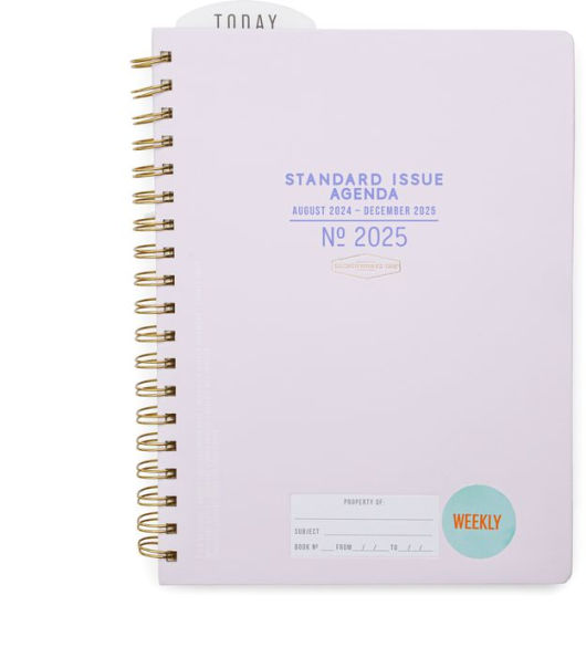 2025 Lavender Standard Issue Large 17-month Weekly Planner