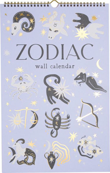 2025 17-month Zodiac Wall Calendar