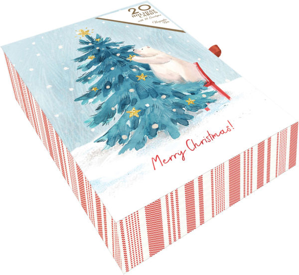 Polar Bear Tree Holiday Boxed Cards