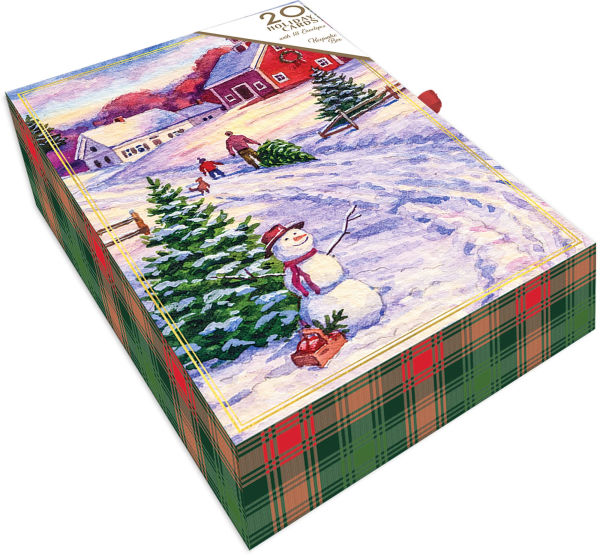 Snowy Farm Holiday Boxed Cards