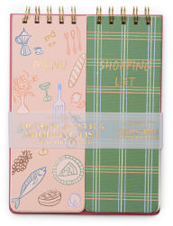 Title: Menu Planner and Shopping List Double Notepad - Exclusive