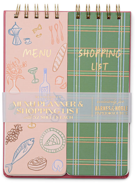 Menu Planner and Shopping List Double Notepad - Exclusive