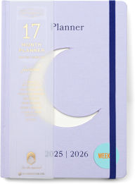 Title: 2025-2026 Die-cut Moon Lavender Bookcloth Cover Weekly Planner