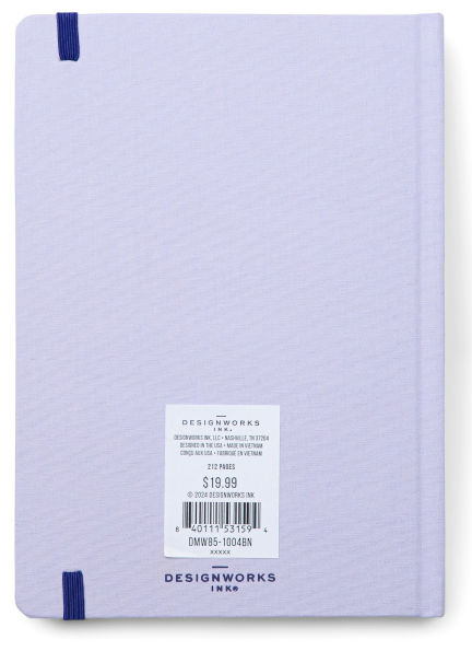 2025-2026 Die-cut Moon Lavender Bookcloth Cover Weekly Planner