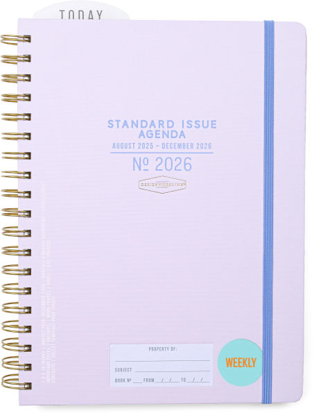 2025-2026 Lavender Standard Issue 7.5' x 10" Weekly Planner