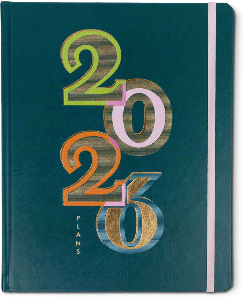 2026 Weekly Desk Planner Colorful Text