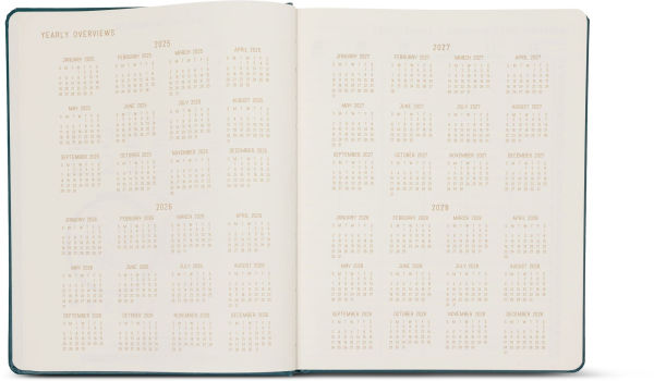 2026 Weekly Desk Planner Colorful Text