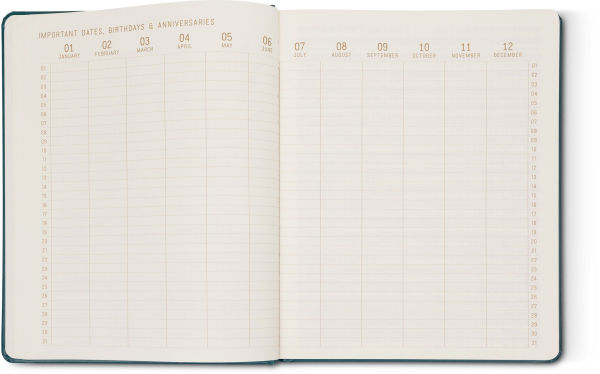 2026 Weekly Desk Planner Colorful Text