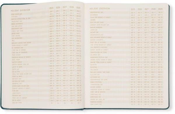 2026 Weekly Desk Planner Colorful Text