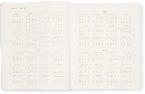 2026 Weekly Desk Planner Cat Sketches