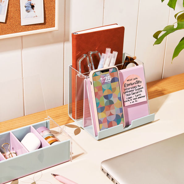 Pastel Acrylic Tablet Stand Organizer