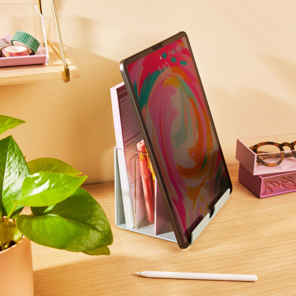 Pastel Acrylic Tablet Stand Organizer
