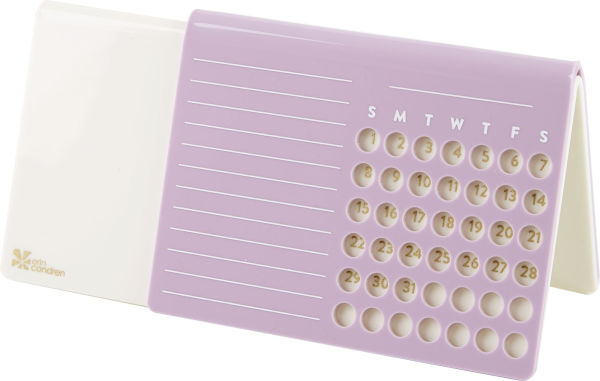 Acrylic Perpetual Calendar - Lilac
