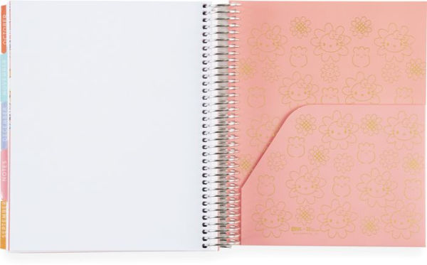 2024 Hello Kitty Happy Campers LifePlanner (January-December) with Hello Kitty Theme Throughout by Erin Condren - Spiral Weekly Planner (Vertical Layout), Monthly Calendar & Journal