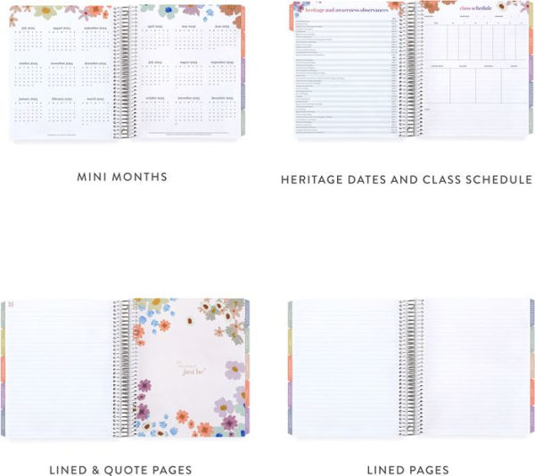 7x9 Erin Condren 2024-2025 Academic Planner, Hello Kitty Rainbow Relaxation