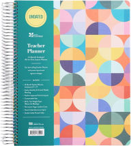 Title: Undated Teacher Lesson Planner Abstract Circles