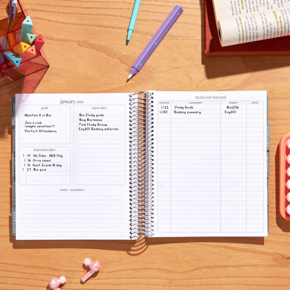 2025-2026 Erin Condren Hello Kitty Blushing Bouquet Planner