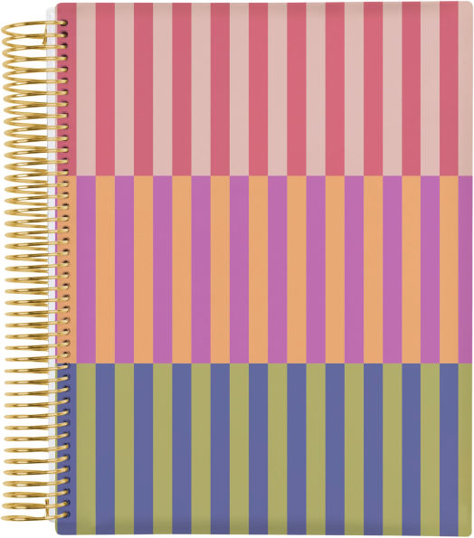 Undated Teacher Lesson Planner Prisma Stripes
