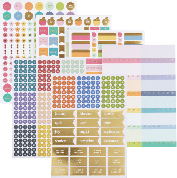 Undated Teacher Lesson Planner Prisma Stripes