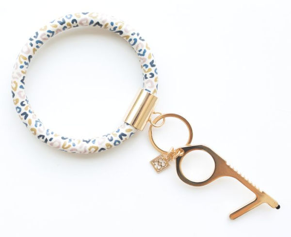 Clean Key Bracelet Multi Leopard